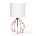 Modern Table Lamp Small Bedside Lamp with White Linen Fabric Lampshade Supplier
